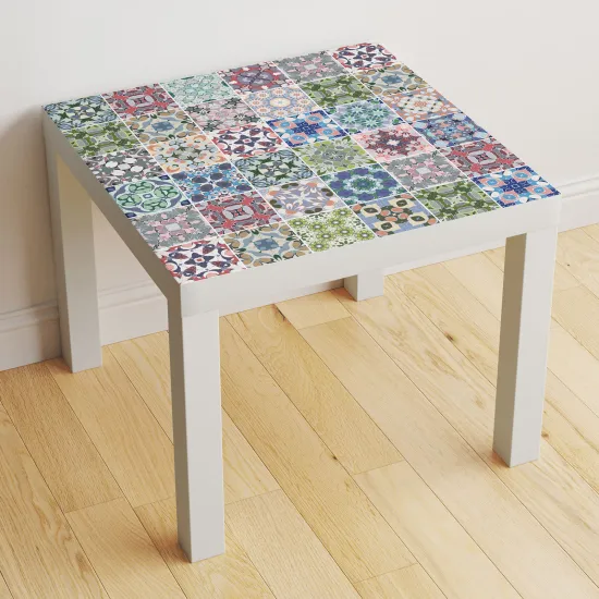 Stickers Table - Motif Carreaux de ciment