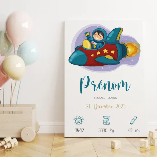 Tableau toile de naissance - Espace