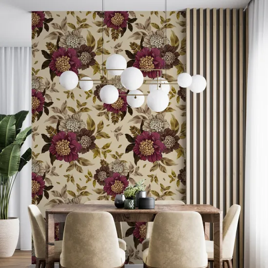 Papier peint - Motif floral