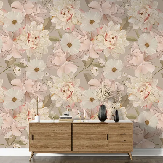 Papier peint motif XL - Motif floral