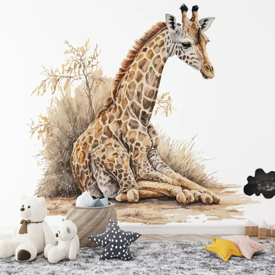 Papier peint panoramique Enfants - Girafe