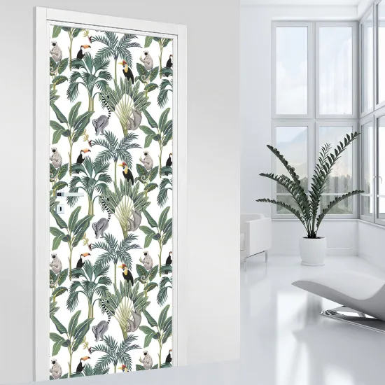 Stickers pour porte - Tropical