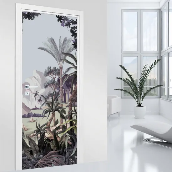 Stickers pour porte - Jungle