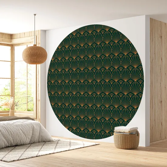 Papier peint rond / cercle - Motif oriental - 311