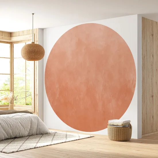 Papier peint rond / cercle - Couleur Tendance - 670