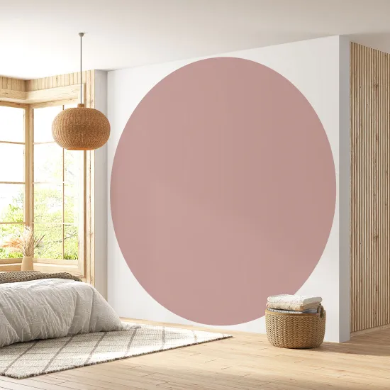 Papier peint rond / cercle - Couleur Tendance - 743