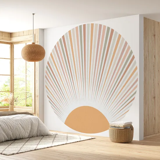 Papier peint rond / cercle - Boho