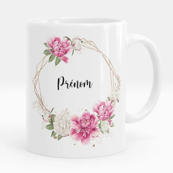 Mug - Tasse personnalisée - Fleurs