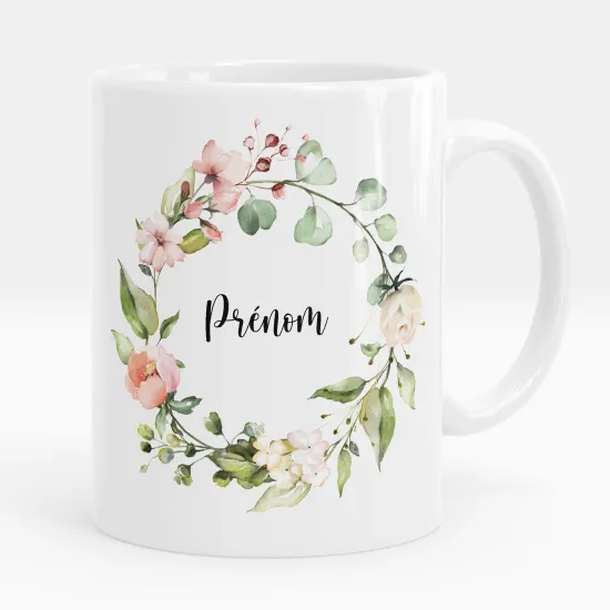 Mug - Tasse personnalisée - Fleurs