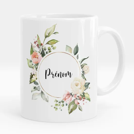 Mug - Tasse personnalisée - Fleurs