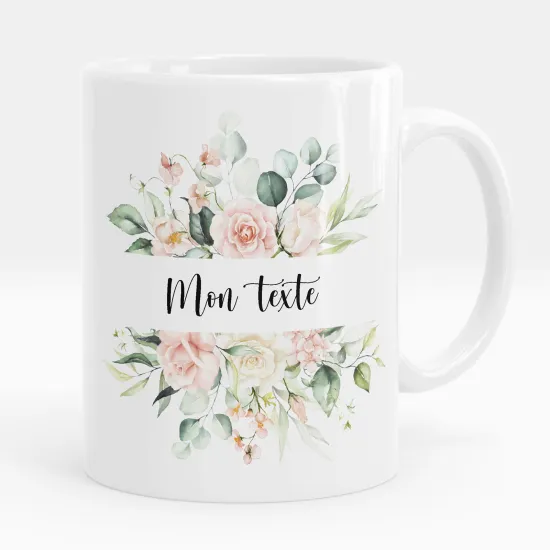 Mug - Tasse personnalisée - Fleurs