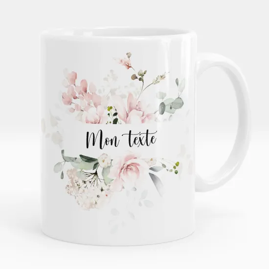 Mug - Tasse personnalisée - Fleurs