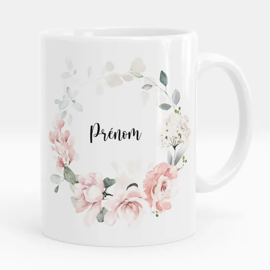 Mug - Tasse personnalisée - Fleurs