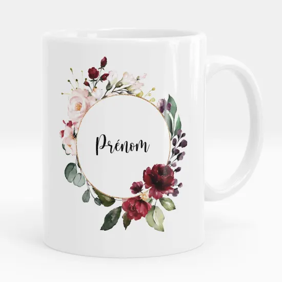 Mug - Tasse personnalisée - Fleurs