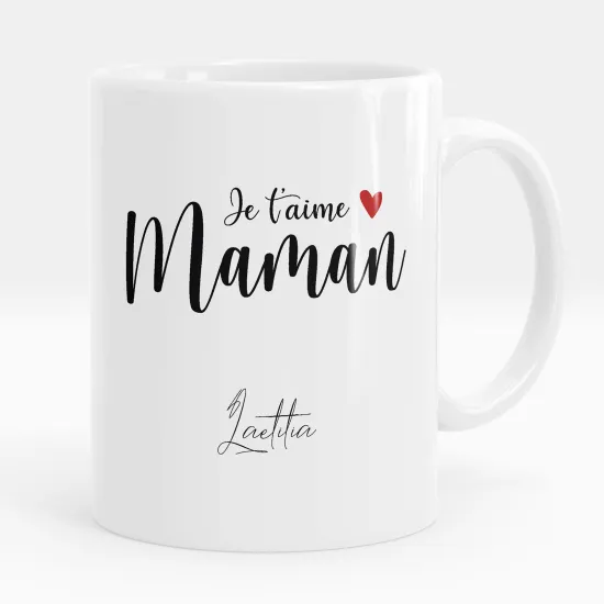 Mug - Tasse personnalisée - Maman je t'aime