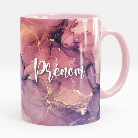 Mug - Tasse personnalisée - Effet marbré