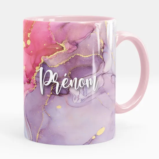 Mug - Tasse personnalisée - Effet marbré