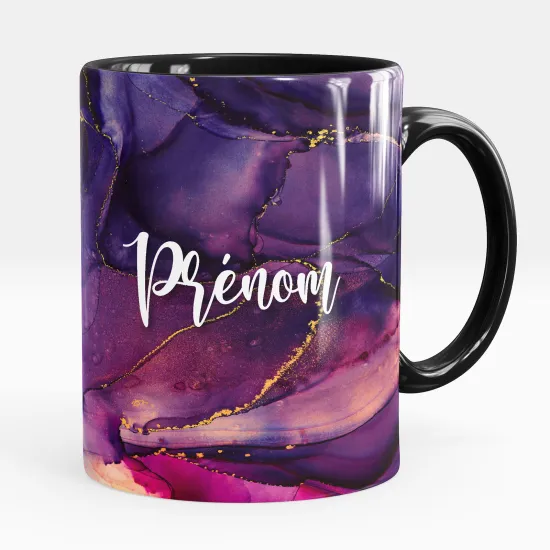 Mug - Tasse personnalisée - Effet marbré