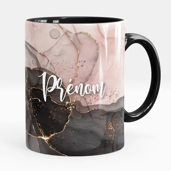 Mug - Tasse personnalisée - Effet marbré