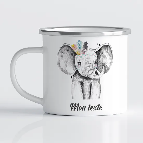 Tasse - Mug Émaillé Enfants - Éléphant