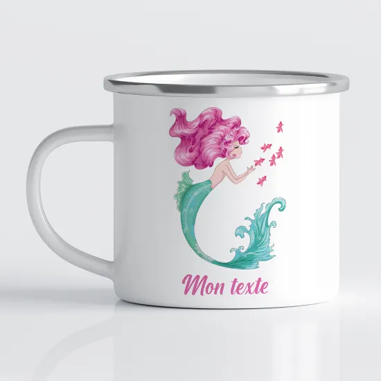 Tasse - Mug Émaillé Enfants - Sirène