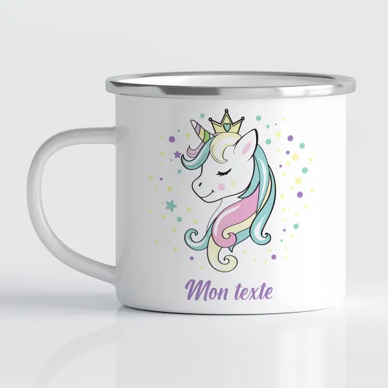 Tasse - Mug Émaillé Enfants - Licorne