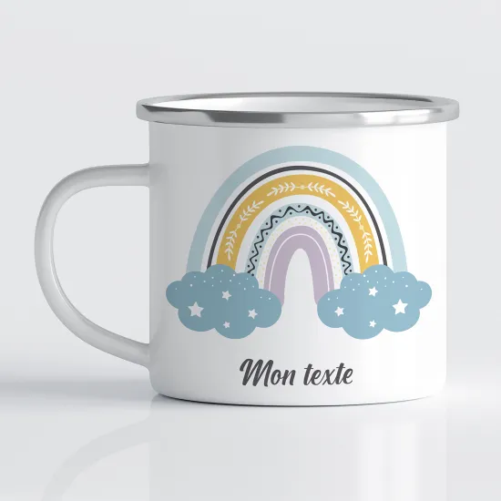 Tasse - Mug Émaillé Enfants - Arc-en-ciel