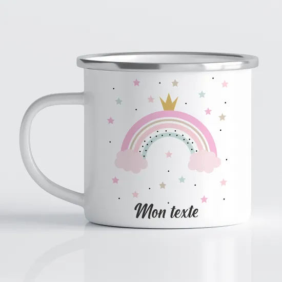 Tasse - Mug Émaillé Enfants - Arc-en-ciel