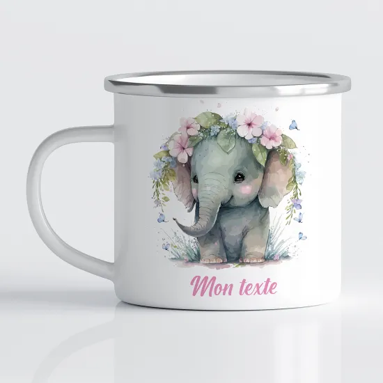 Tasse - Mug Émaillé Enfants - Éléphant