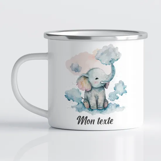 Tasse - Mug Émaillé Enfants - Éléphant