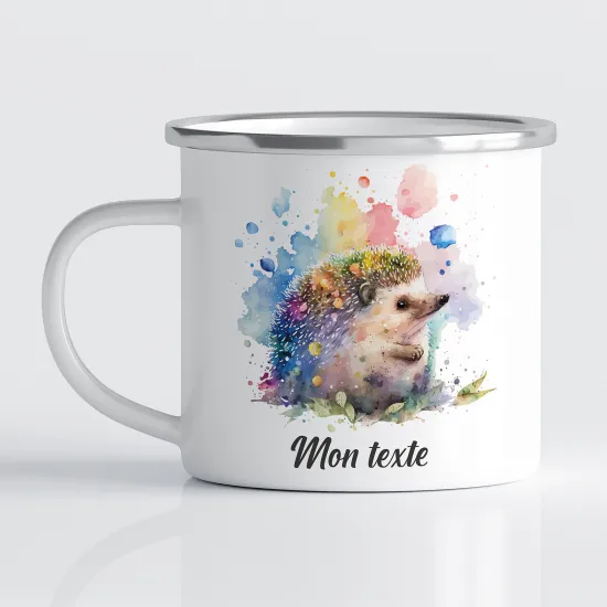 Tasse - Mug Émaillé Enfants - Hérisson