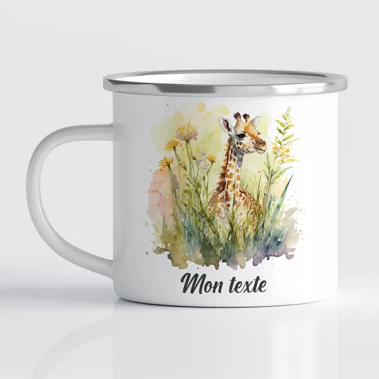 Tasse - Mug Émaillé Enfants - Girafe