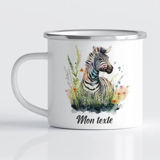 Tasse - Mug Émaillé Enfants - Zèbre