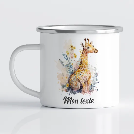 Tasse - Mug Émaillé Enfants - Girafe