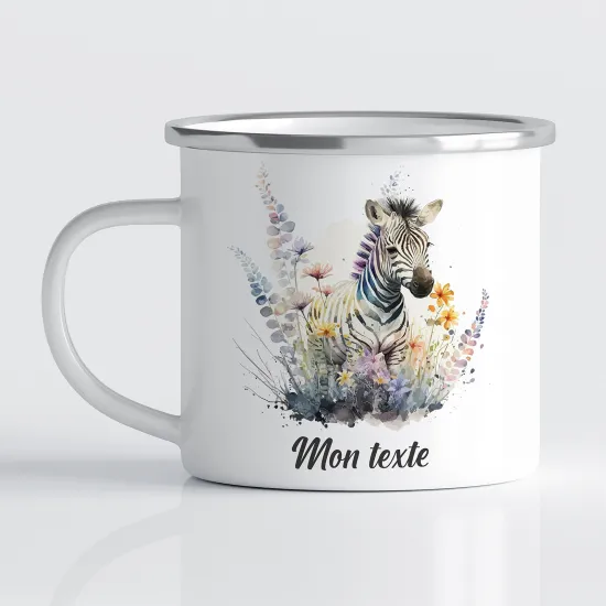 Tasse - Mug Émaillé Enfants - Zèbre