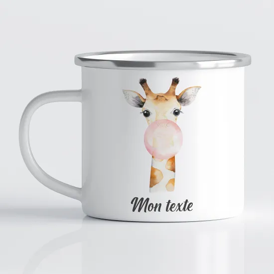 Tasse - Mug Émaillé Enfants - Girafe