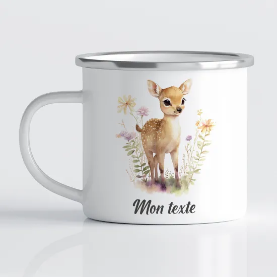 Tasse - Mug Émaillé Enfants - Faon