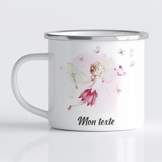 Tasse - Mug Émaillé Enfants - Fée Papillon