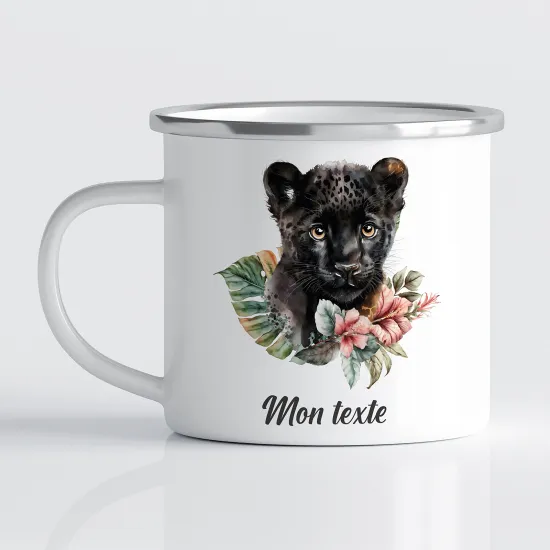 Tasse - Mug Émaillé Enfants - Panthère Noire