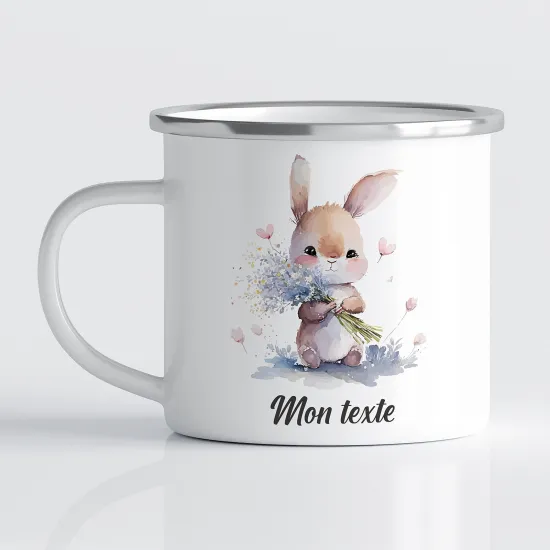 Tasse - Mug Émaillé Enfants - Lapin