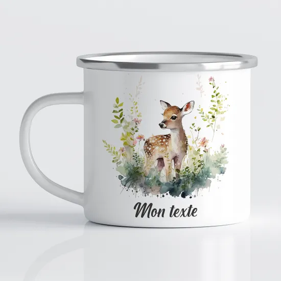 Tasse - Mug Émaillé Enfants - Faon