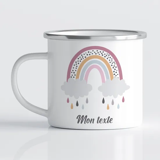 Tasse - Mug Émaillé Enfants - Arc-en-ciel