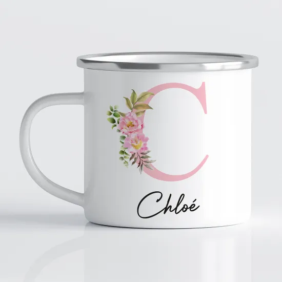 Tasse - Mug Émaillé Monograme - Lettre C