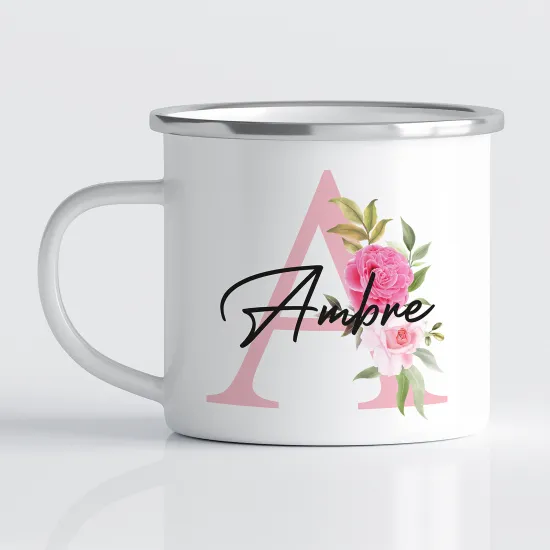 Tasse - Mug Émaillé Monograme - Lettre A