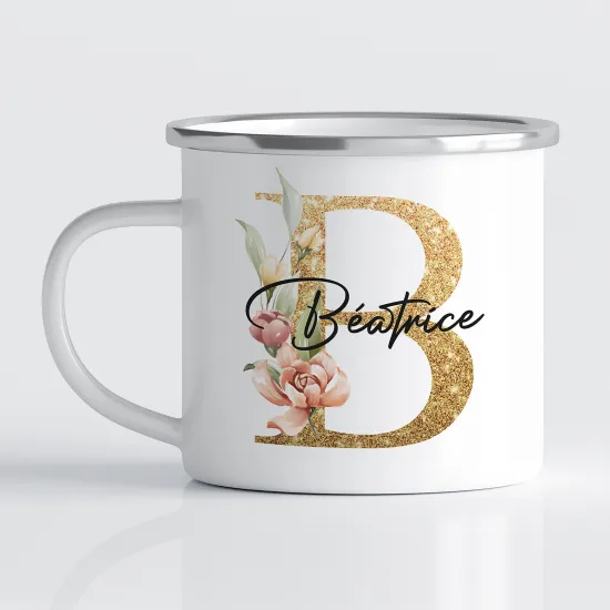 Tasse - Mug Émaillé Monograme - Lettre B