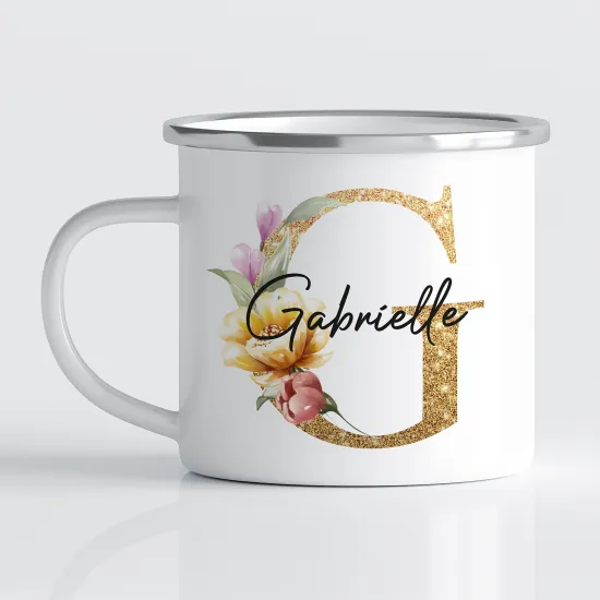 Tasse - Mug Émaillé Monograme - Lettre G