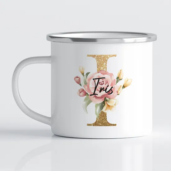 Tasse - Mug Émaillé Monograme - Lettre I