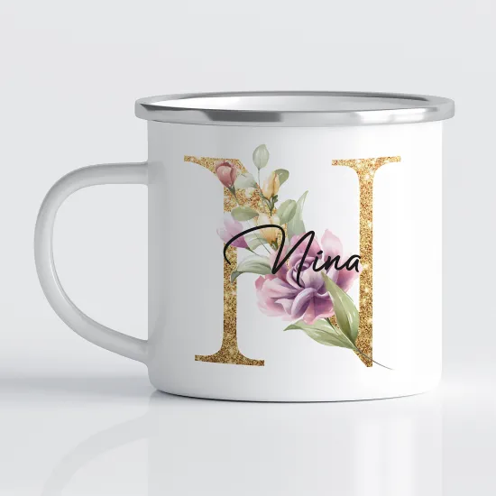 Tasse - Mug Émaillé Monograme - Lettre N