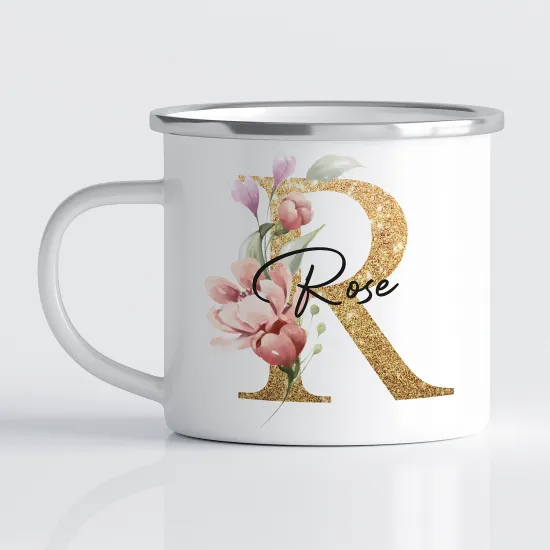 Tasse - Mug Émaillé Monograme - Lettre R