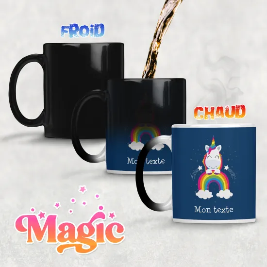 Tasse - Mug Magique - Licorne Arc-en-ciel